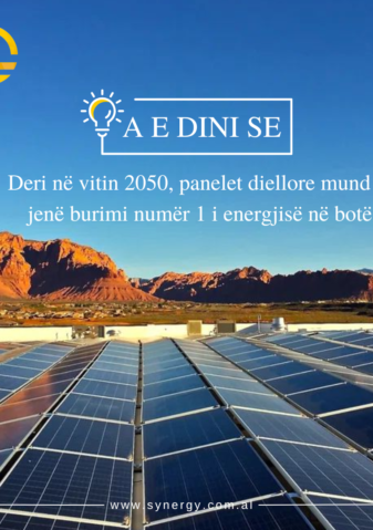 Panelet diellore burimi kryesor i energjisë